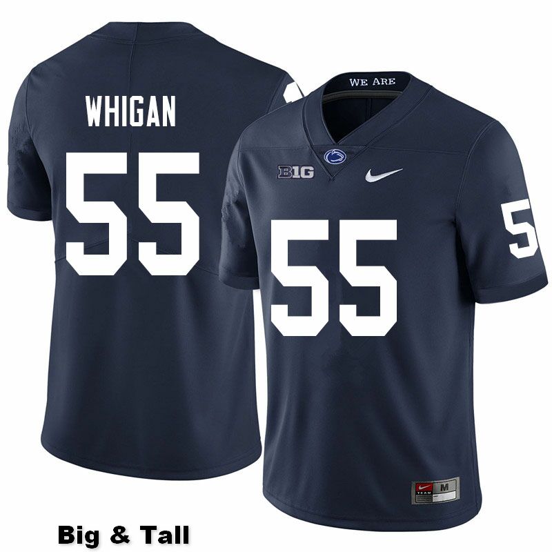 NCAA Nike Men's Penn State Nittany Lions Anthony Whigan #55 College Football Authentic Big & Tall Navy Stitched Jersey NAN3698UE